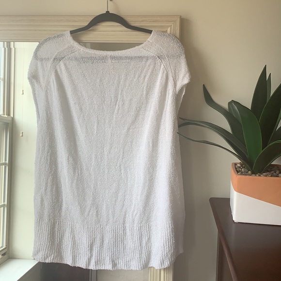 FREE PEOPLE white short sleeve sweater (XS) ✨ - Picture 7 of 8